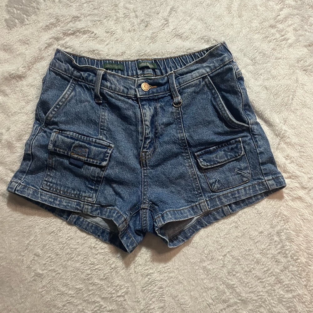 Wild Fable Blue Cargo Shorts Relaxed Fit